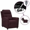 VidaXL Fauteuil inclinable électrique Violet Tissu -Fauteuils Soldes image 1 3098908