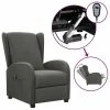 VidaXL Fauteuil inclinable électrique Gris foncé Tissu -Fauteuils Soldes image 1 3098926