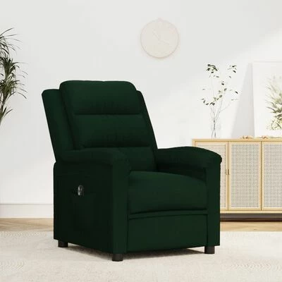 VidaXL Fauteuil inclinable électrique Vert foncé Velours 4 VidaXL Fauteuil inclinable électrique Vert foncé Velours – Image 2