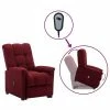 VidaXL Fauteuil inclinable Rouge bordeaux Tissu