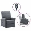 VidaXL Fauteuil inclinable Gris foncé Tissu -Fauteuils Soldes image 1 3100372
