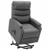 VidaXL Fauteuil inclinable Gris clair Tissu -Fauteuils Soldes image 1 321236
