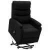 VidaXL Fauteuil inclinable Noir Tissu