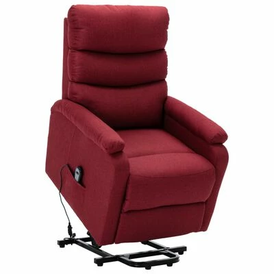 VidaXL Fauteuil inclinable Rouge bordeaux Tissu 3 VidaXL Fauteuil inclinable Rouge bordeaux Tissu