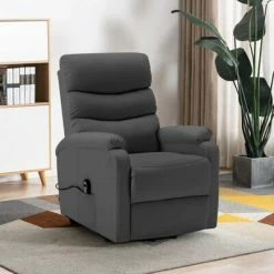 VidaXL Fauteuil inclinable Anthracite Similicuir 9 VidaXL Fauteuil inclinable Anthracite Similicuir -Fauteuils Soldes image 1 321279