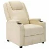 VidaXL Fauteuil inclinable Blanc Similicuir -Fauteuils Soldes image 1 321305