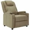 VidaXL Fauteuil inclinable Cappuccino Similicuir
