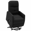 VidaXL Fauteuil inclinable sur pied Noir Tissu -Fauteuils Soldes image 1 321334