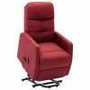VidaXL Fauteuil inclinable sur pied Rouge bordeaux Tissu