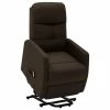 VidaXL Fauteuil inclinable sur pied Marron foncé Tissu 1 VidaXL Fauteuil inclinable sur pied Marron foncé Tissu -Fauteuils Soldes image 1 321337