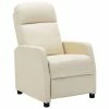 VidaXL Fauteuil inclinable Blanc Similicuir -Fauteuils Soldes image 1 321353