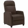 VidaXL Fauteuil inclinable Marron Similicuir