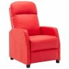 VidaXL Fauteuil inclinable Rouge Similicuir -Fauteuils Soldes image 1 321357