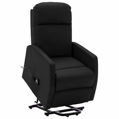 VidaXL Fauteuil inclinable Noir Similicuir 3 VidaXL Fauteuil inclinable Noir Similicuir