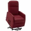 VidaXL Fauteuil inclinable Rouge bordeaux Similicuir