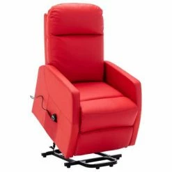 VidaXL Fauteuil inclinable Rouge Similicuir