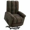 VidaXL Fauteuil inclinable Marron Tissu
