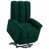 VidaXL Fauteuil inclinable Vert foncé Tissu