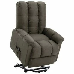 VidaXL Fauteuil inclinable Taupe Tissu