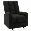 VidaXL Fauteuil inclinable Noir Tissu