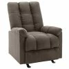 VidaXL Fauteuil inclinable Marron Tissu