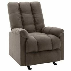 VidaXL Fauteuil inclinable Marron Tissu