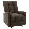VidaXL Fauteuil inclinable Marron foncé Tissu
