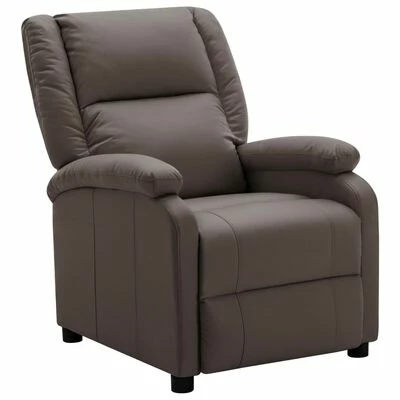 322438 vidaXL Recliner Brown Faux Leather 3 322438 vidaXL Recliner Brown Faux Leather
