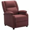 322440 vidaXL Recliner Wine Red Faux Leather