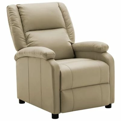 322442 vidaXL Recliner Cappuccino Faux Leather 3 322442 vidaXL Recliner Cappuccino Faux Leather