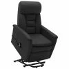 VidaXL Fauteuil inclinable Noir Similicuir 2 VidaXL Fauteuil inclinable Noir Similicuir -Fauteuils Soldes image 1 324007