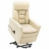 VidaXL Fauteuil inclinable Blanc Similicuir -Fauteuils Soldes image 1 324008