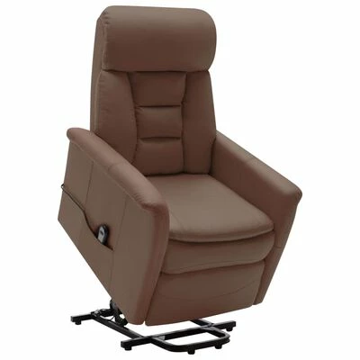 VidaXL Fauteuil inclinable Marron Similicuir 3 VidaXL Fauteuil inclinable Marron Similicuir