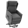 VidaXL Fauteuil inclinable Gris clair Tissu