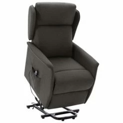 VidaXL Fauteuil inclinable Gris foncé Tissu