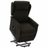 VidaXL Fauteuil inclinable Noir Tissu 2 VidaXL Fauteuil inclinable Noir Tissu -Fauteuils Soldes image 1 324023