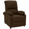 VidaXL Fauteuil inclinable Marron foncé Tissu 1 VidaXL Fauteuil inclinable Marron foncé Tissu -Fauteuils Soldes image 1 324074