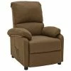 VidaXL Fauteuil inclinable Taupe Tissu
