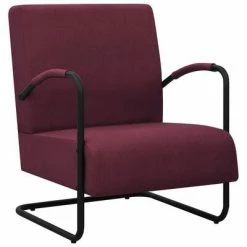 VidaXL Fauteuil Violet Tissu
