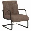 VidaXL Chaise cantilever Marron foncé Similicuir 1 VidaXL Chaise cantilever Marron foncé Similicuir -Fauteuils Soldes image 1 325784