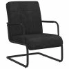 VidaXL Chaise cantilever Noir Velours -Fauteuils Soldes image 1 325794