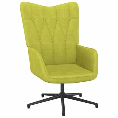 VidaXL Chaise de relaxation Vert Tissu 3 VidaXL Chaise de relaxation Vert Tissu