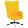 VidaXL Chaise de relaxation Jaune moutarde Tissu