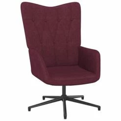 VidaXL Chaise de relaxation Violet Tissu