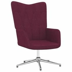 VidaXL Chaise de relaxation Violet Tissu