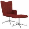 VidaXL Chaise de relaxation avec tabouret Rouge bordeaux Tissu 1 VidaXL Chaise de relaxation avec tabouret Rouge bordeaux Tissu -Fauteuils Soldes image 1 327608