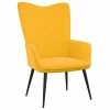 VidaXL Chaise de relaxation Jaune moutarde Velours 2 VidaXL Chaise de relaxation Jaune moutarde Velours -Fauteuils Soldes image 1 327684