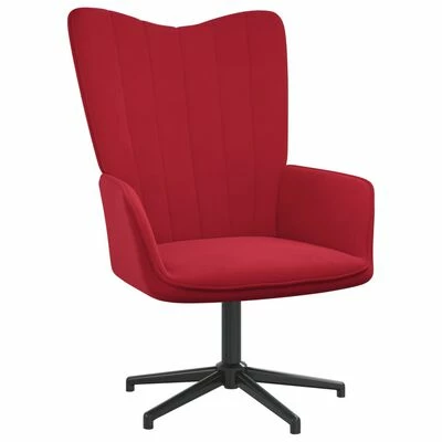 VidaXL Chaise de relaxation Rouge bordeaux Velours 3 VidaXL Chaise de relaxation Rouge bordeaux Velours