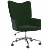 VidaXL Chaise de relaxation Vert foncé Velours et PVC