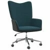 VidaXL Chaise de relaxation Bleu Velours et PVC
